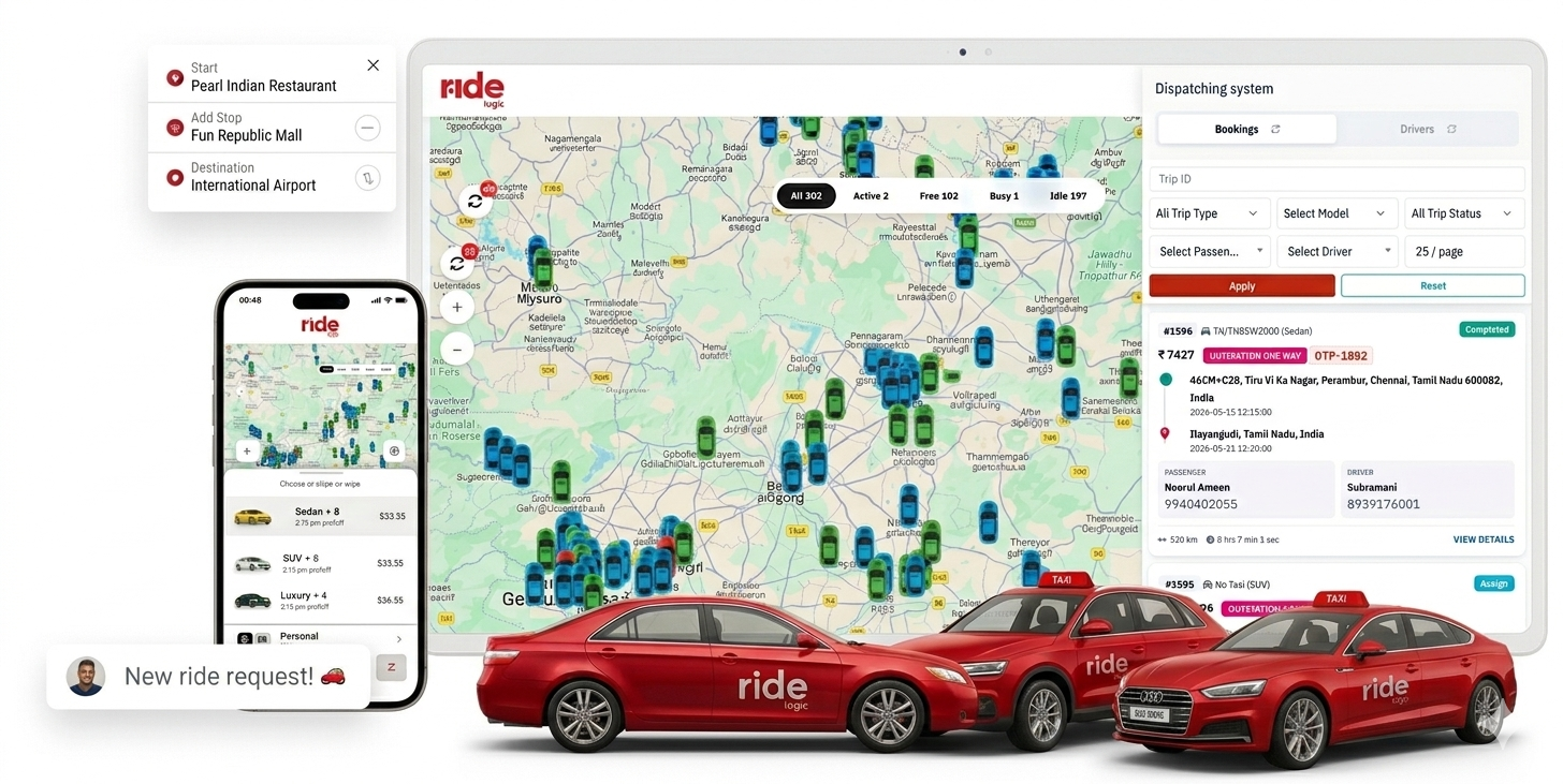 RideLogic Taxi Dispatch Software